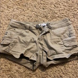 khaki shorts